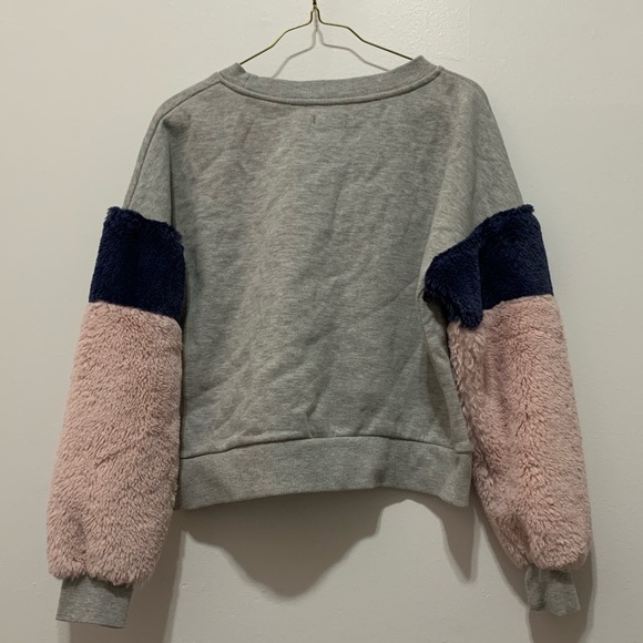 Grey, pink, and purple crewneck sweater - Picture 2 of 2